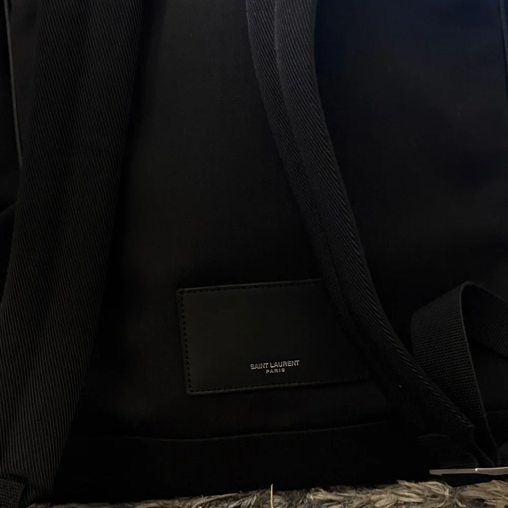 Saint Laurent Classic Black Large Backpack 12”x16”x5.5” Unisex